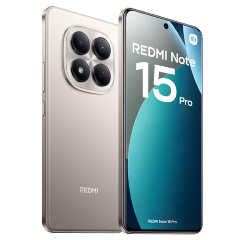 Telefono movil smartphone xiaomi redmi note 15 pro - 8gb - 256gb - 6.77 pulgadas - titanio
