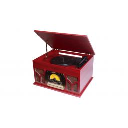 Tocadiscos portatil bluetooth nevir nvr - 806vrbuc rojo - Imagen 1