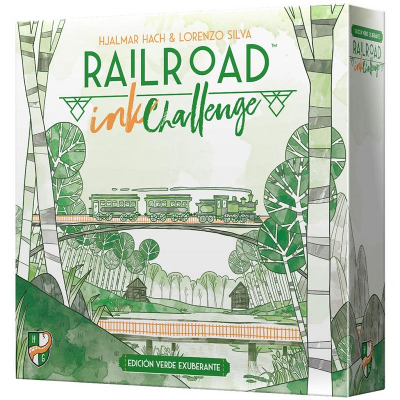 Juego de mesa railroad ink: edicion verde pegi 8 - Imagen 1