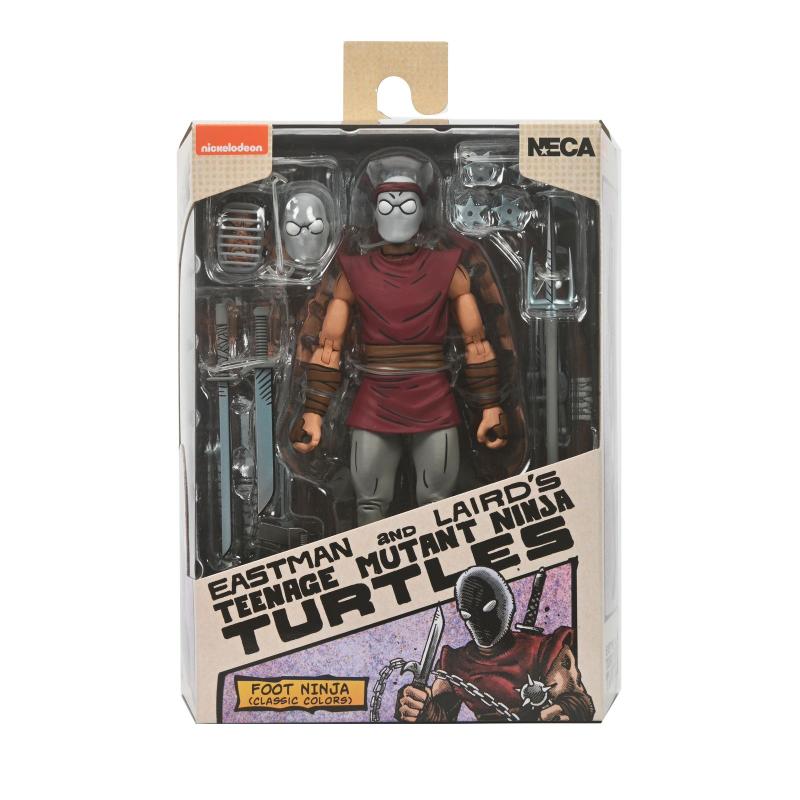 Foot ninja classic colors scale action fig. 18 cm teenage mutant ninja turtles mirage comi