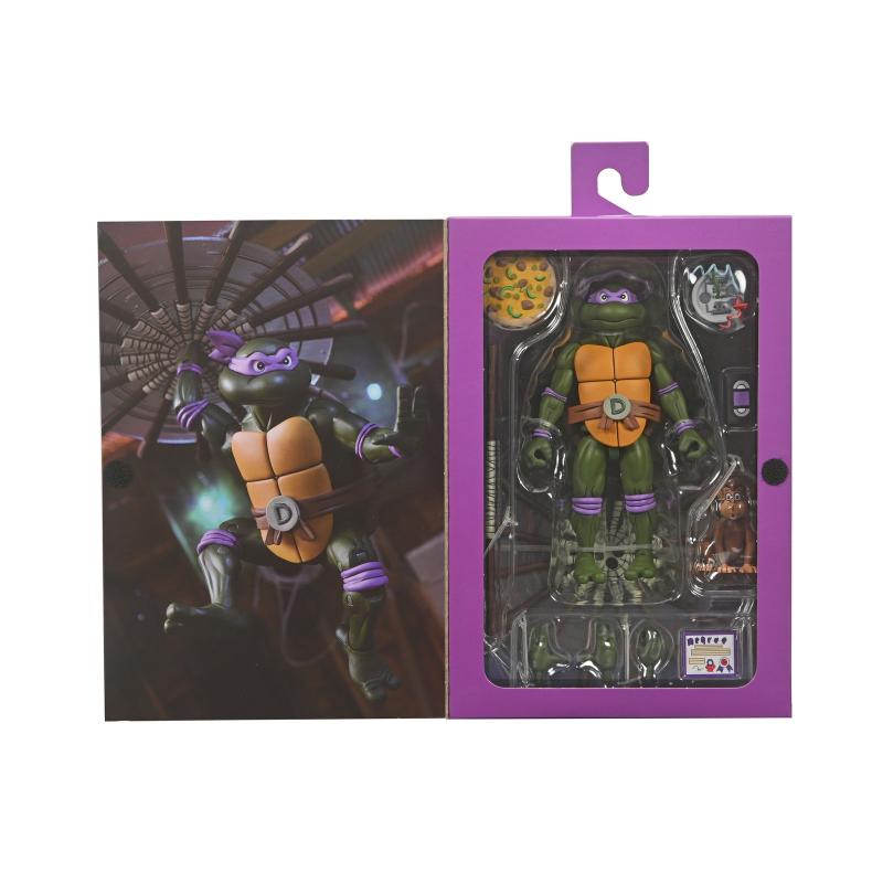Ultimate donatello vhs scale action fig. 18 cm teenage mutant ninja turtles cartoon