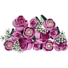 Lego botanicals ramo de rosas rosadas