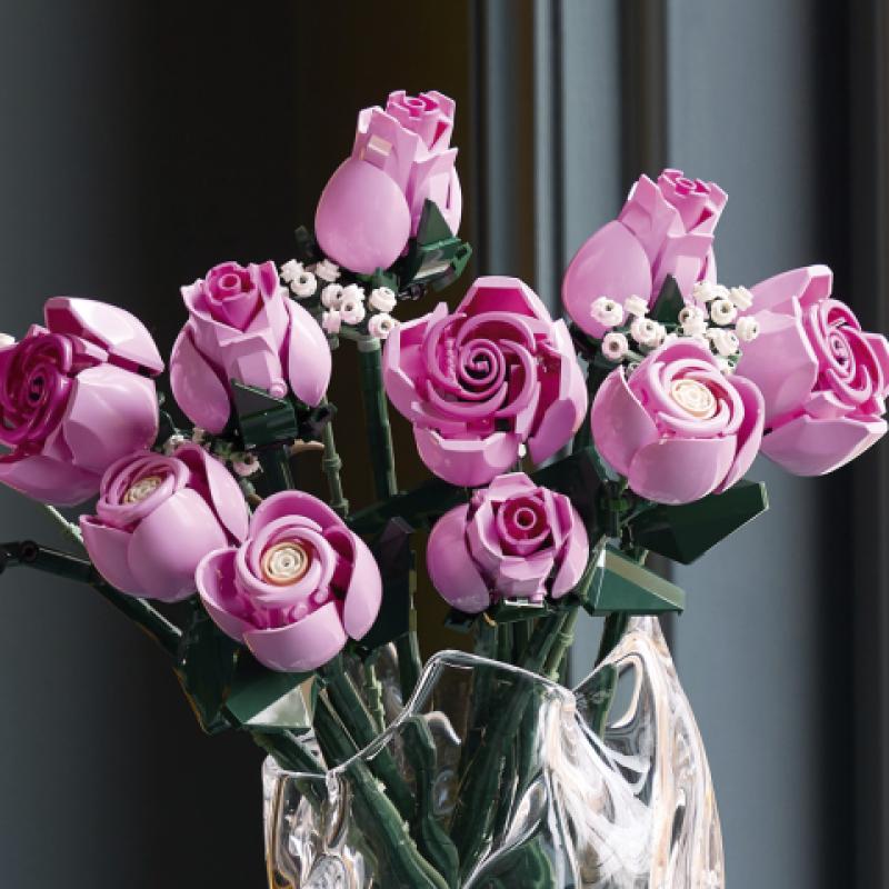 Lego botanicals ramo de rosas rosadas