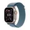 Smartwatch apple watch ultra 3 gps + cellular 49mm natural titanium case blue alpine loop - l