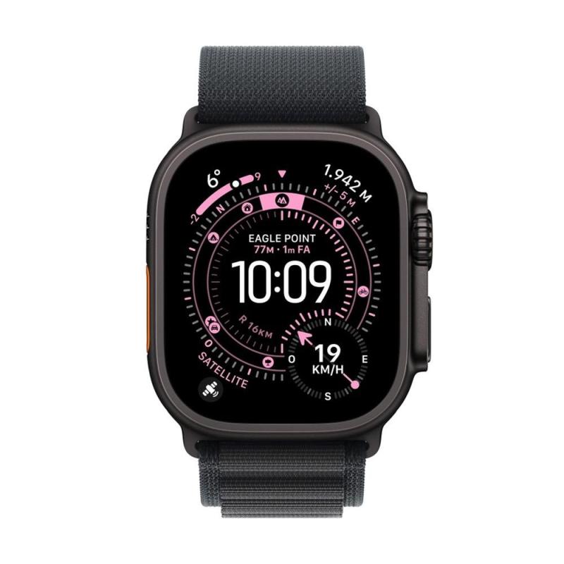Smartwatch apple watch ultra 3 gps + cellular 49mm black titanium case black alpine loop - s