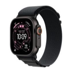 Smartwatch apple watch ultra 3 gps + cellular 49mm black titanium case black alpine loop - s