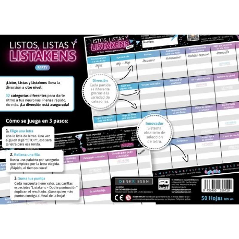 Listos listas y listakens party
