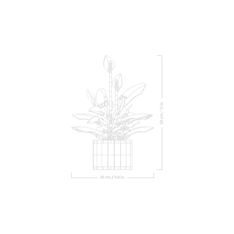 Lego botanicals lirio de la paz