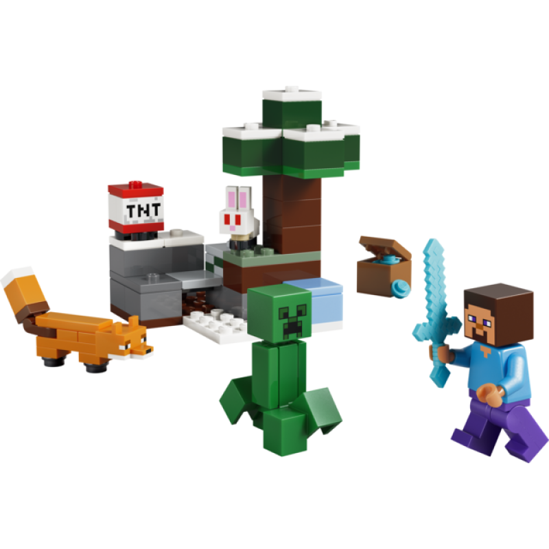 Lego minecraft la aventura de steve en la taiga