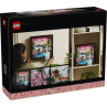 Lego art paisaje japonés con cerezos