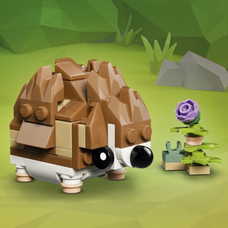 Lego creator 3 animales de juguete en 1 lindo hamster