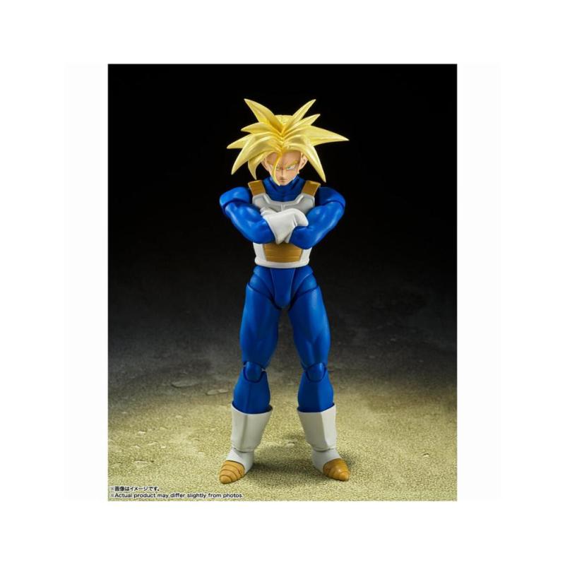Figura tamashii nations dragon ball z s.h. figuarts super saiyan trunks - infinite latent super power -