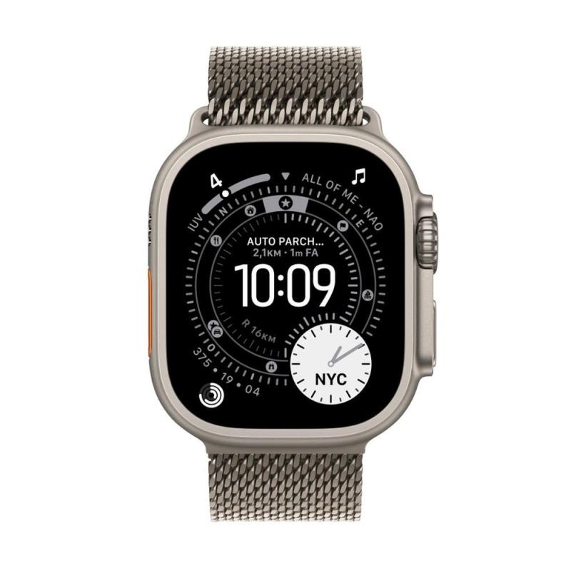 Smartwatch apple watch ultra 3 gps + cellular 49mm natural titanium case natural titanium milanese loop - l