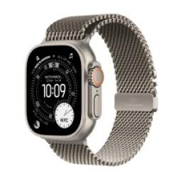 Smartwatch apple watch ultra 3 gps + cellular 49mm natural titanium case natural titanium milanese loop - l