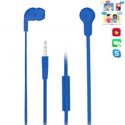 Auriculares intrauditivos ngs cross skip blue -  tecnologia voz assistant - 20hz - 20khz - 106db  - jack 3.5mm - cable 1.2m - Im