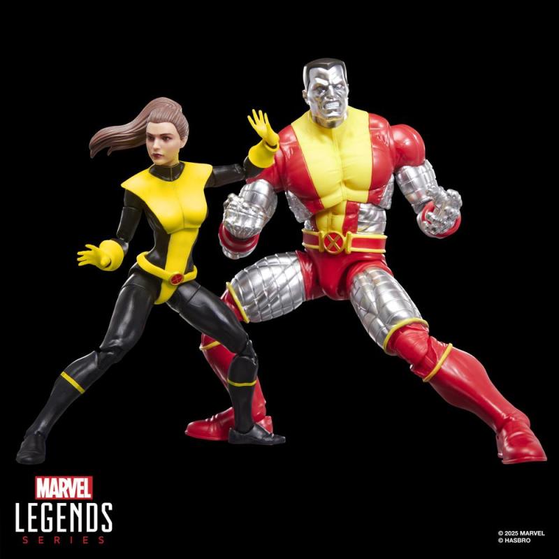 Pack 2 figuras hasbro marvel legends series astonishing x - men kitty pryde & marvels colossus
