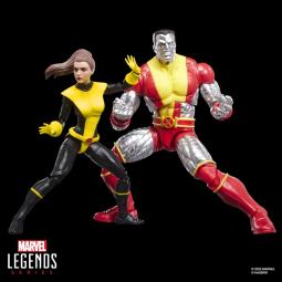 Pack 2 figuras hasbro marvel legends series astonishing x - men kitty pryde & marvels colossus