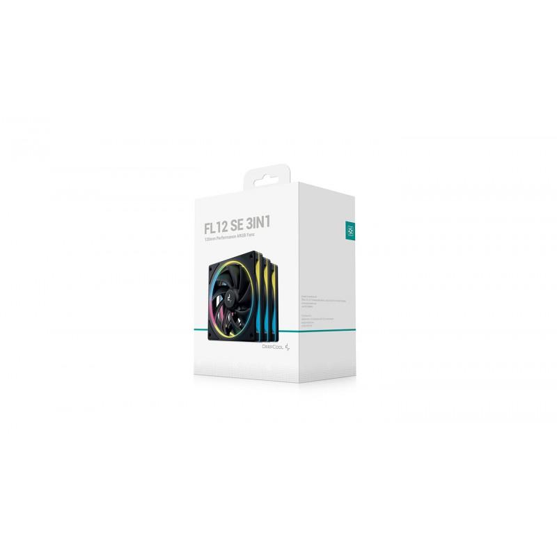 Ventilador caja deepcool fl12 - 3in1 argb 3x 120mm negro