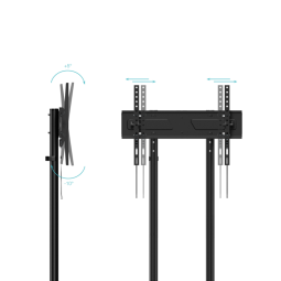 Soporte suelo con ruedas tooq vesa hasta 70 pulgadas 600x400mm max 70kg