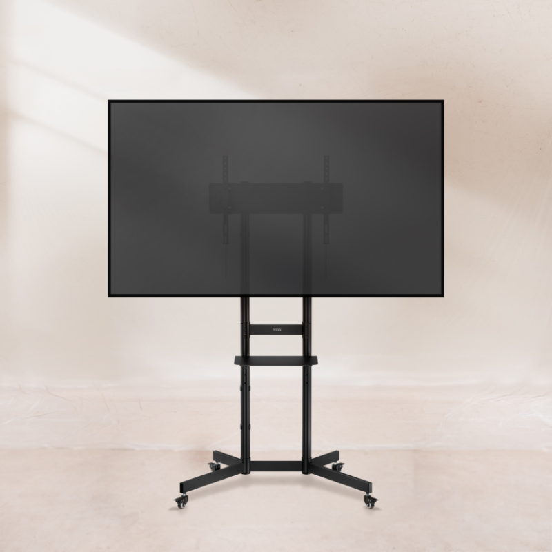 Soporte suelo con ruedas tooq vesa hasta 70 pulgadas 600x400mm max 70kg