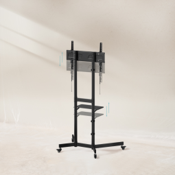 Soporte suelo con ruedas tooq vesa hasta 70 pulgadas 600x400mm max 70kg