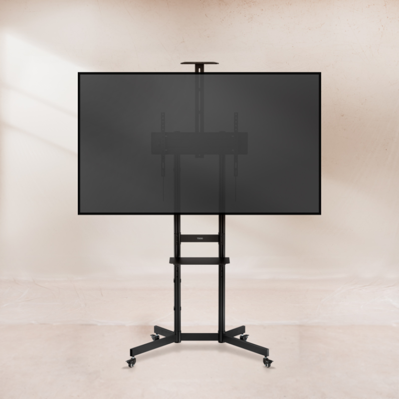 Soporte suelo con ruedas tooq vesa hasta 70 pulgadas 600x400mm max 70kg