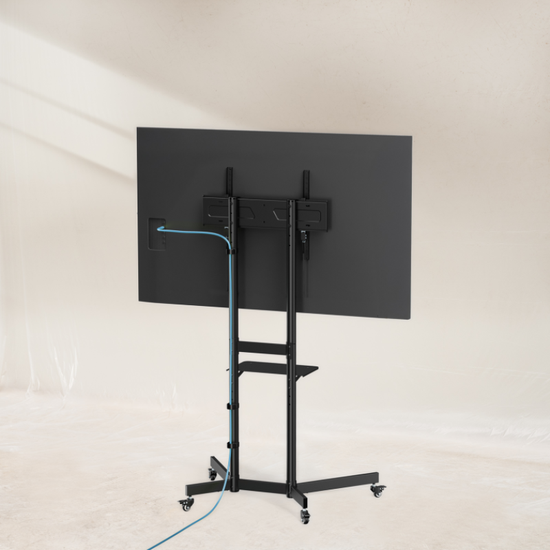 Soporte suelo con ruedas tooq vesa hasta 70 pulgadas 600x400mm max 70kg