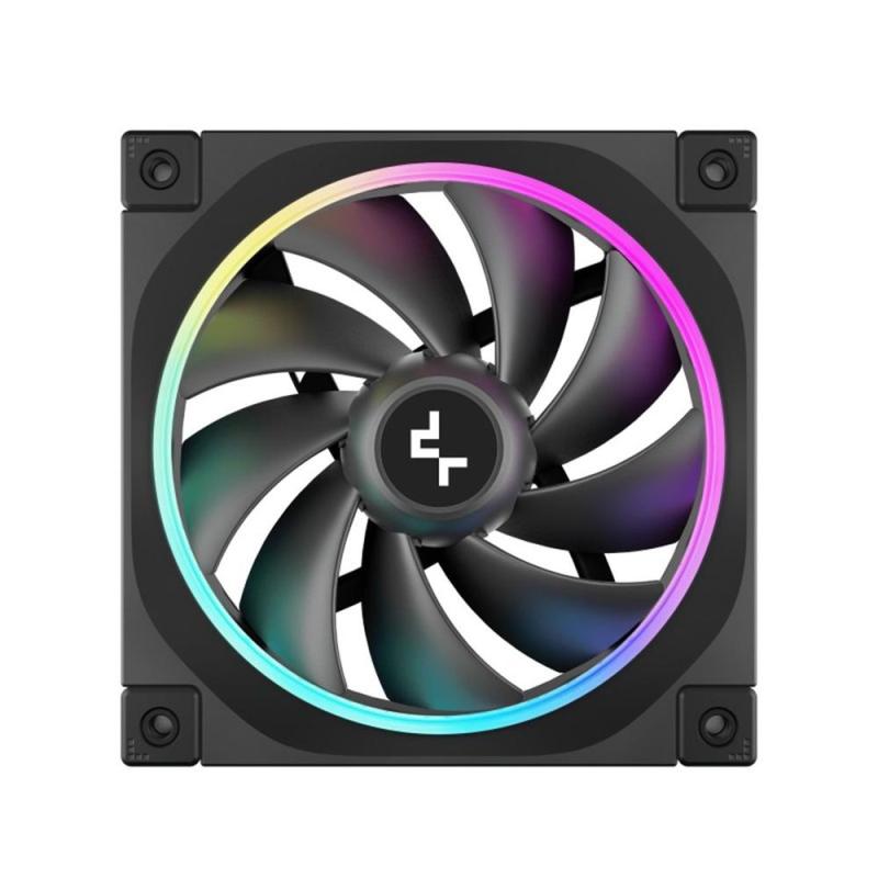 Ventilador caja deepcool fl12 argb 120mm negro