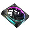 Ventilador caja deepcool fl12 argb 120mm negro