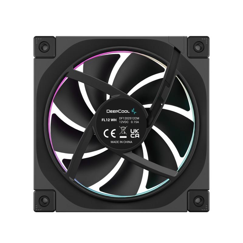 Ventilador caja deepcool fl12 argb 120mm negro