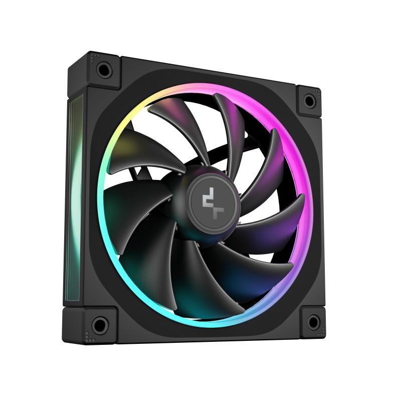 Ventilador caja deepcool fl12 argb 120mm negro