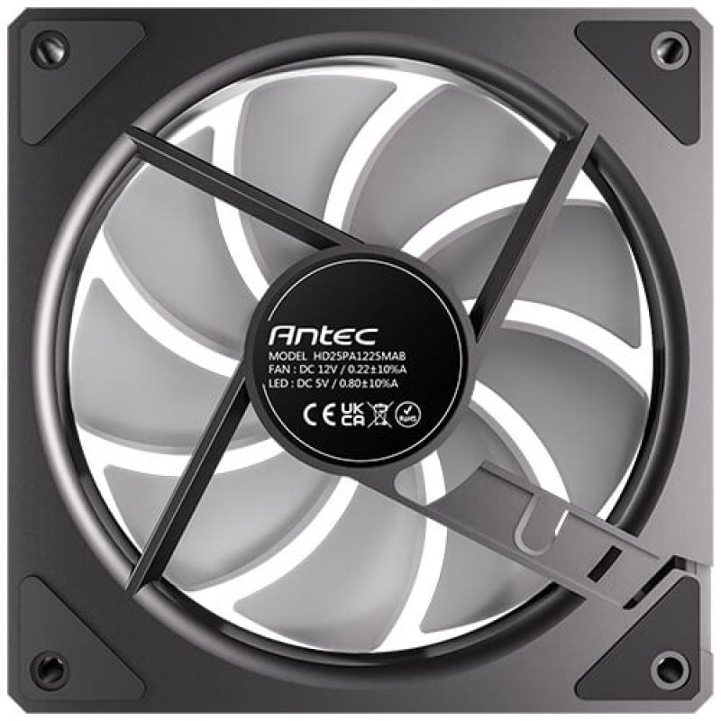 Ventilador caja antec vision 120 argb 3x 120mm negro