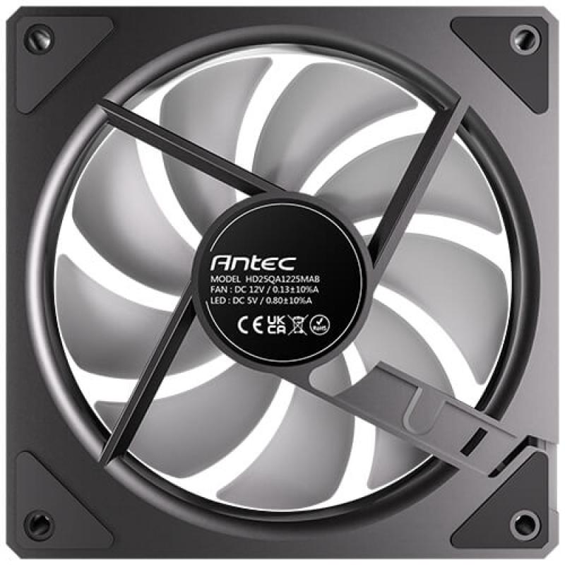 Ventilador caja antec vision 120r argb 3x 120mm negro