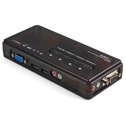 Conmutador kvm startech 4 puertos todo incluido
