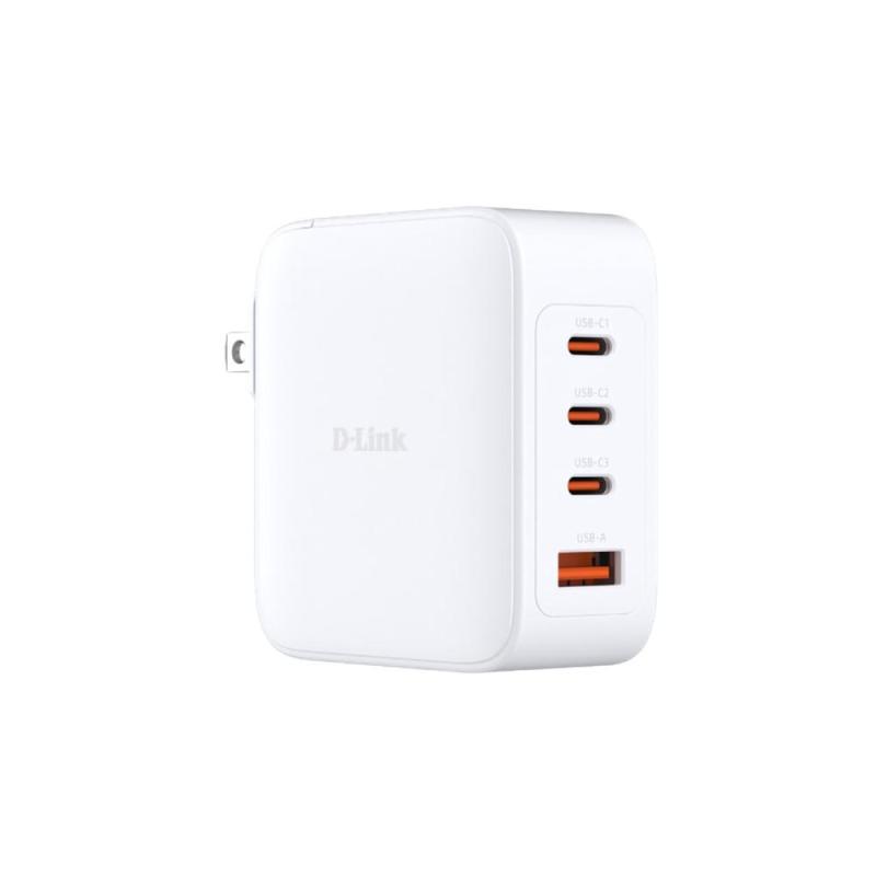 Cargador de pared d - link dcp - 101 100w 3x usb tipo c 1x usb tipo a blanco