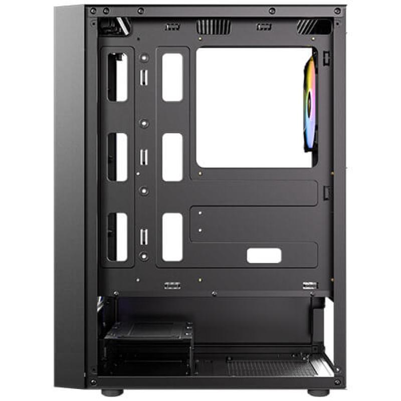 Caja ordenador gaming antec ax27 atx argb cristal templado negra