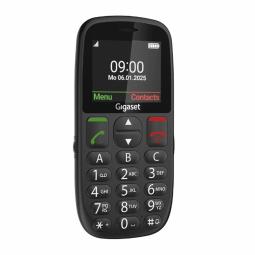 Telefono movil gigaset gl395 negro para mayores