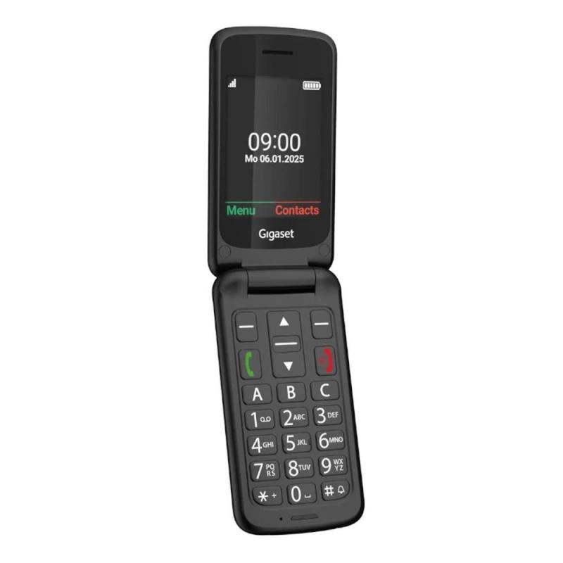 Telefono movil gigaset gl595 negro para mayores