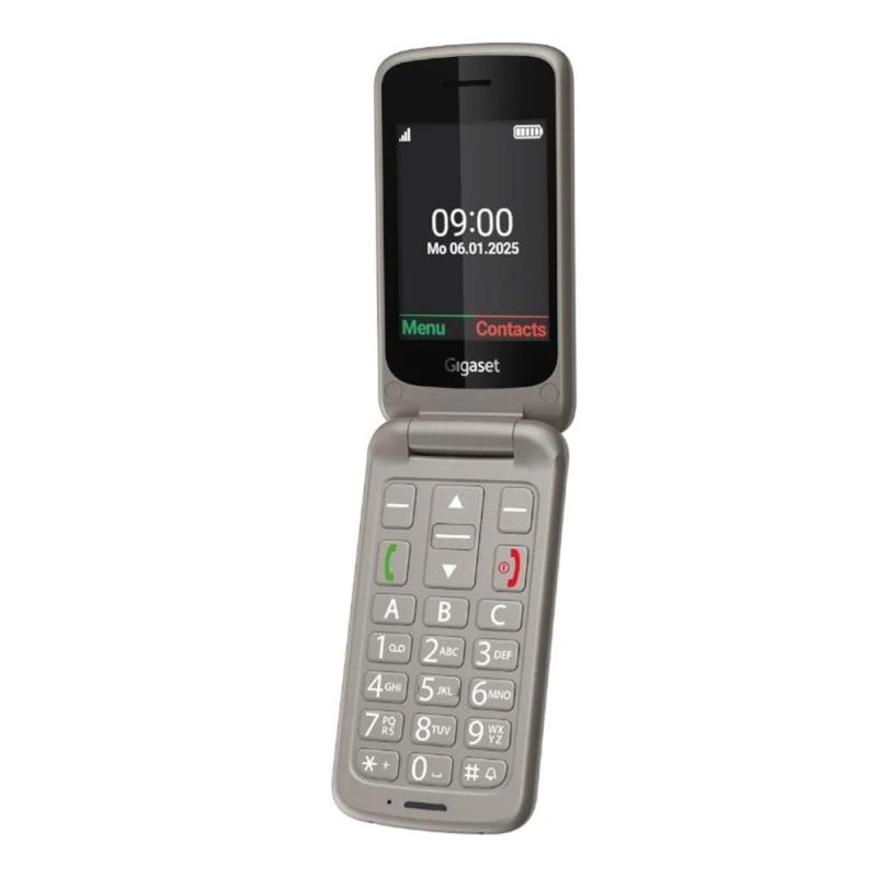 Telefono movil gigaset gl595 gris para mayores
