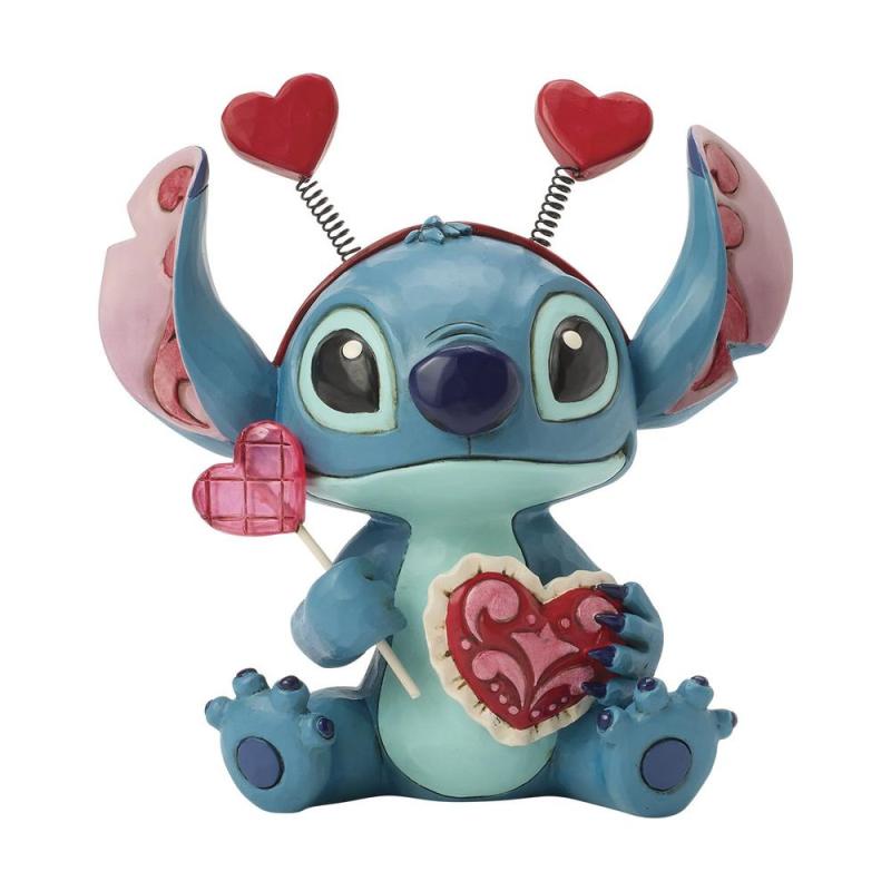 Figura enesco diseny stitch san valentín
