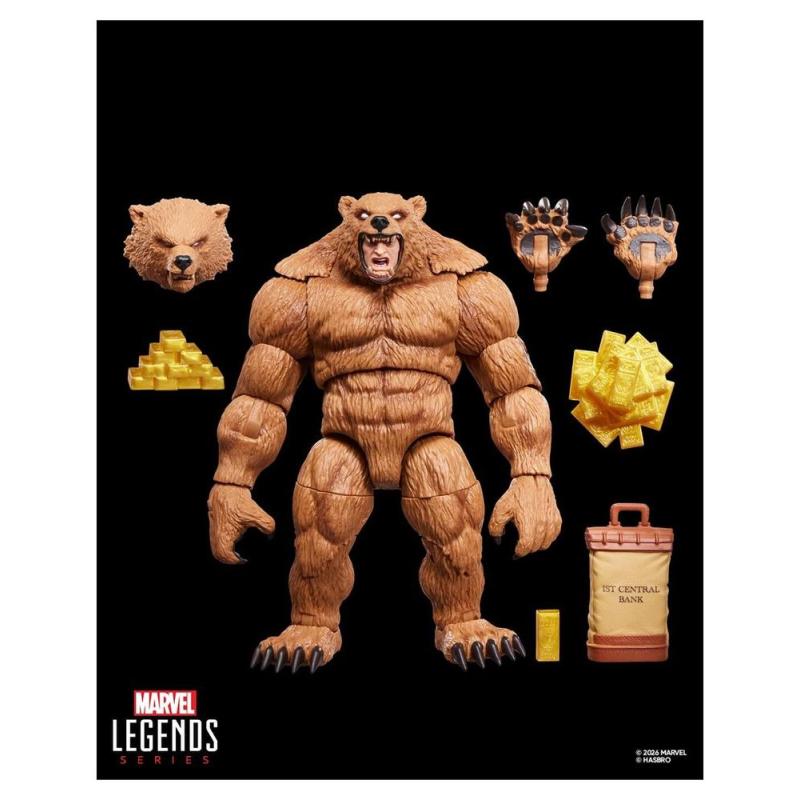 Figura hasbro marvel?s grizzly. marvel legends series. the amazing spider - man