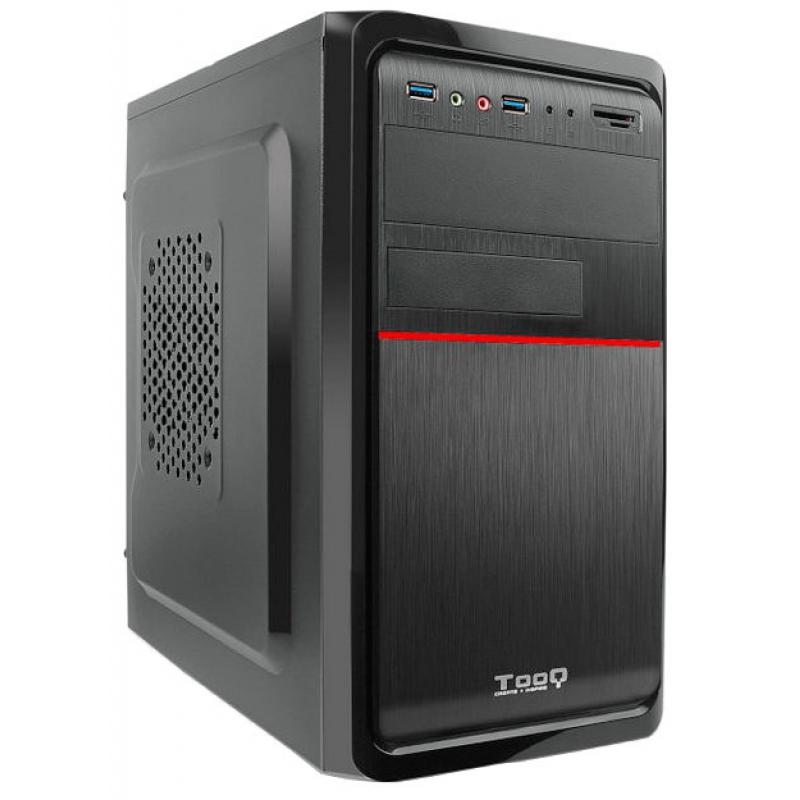 Caja ordenador tooq 4745du3c - b matx 500w lector tarjetas 2xusb 3.0 - Imagen 1