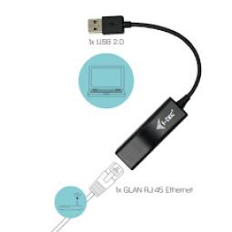 Adaptador red i - tec usb 2.0 a rj - 45 ethernet 10 - 100