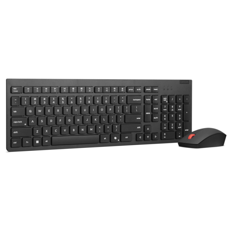Teclado + raton lenovo essential inalambrico negro