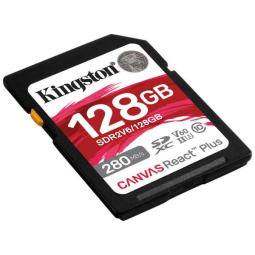 Tarjeta memoria sdxc 128gb kingston canvas react