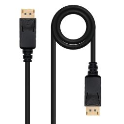 Cable displayport dp - m - dp - m nanocable negro 1.5 m