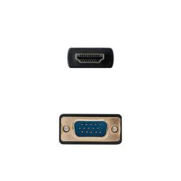 Cable conversor hdmi a vga nanocable 1.8 m - negro