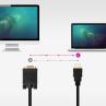 Cable conversor hdmi a vga nanocable 1.8 m - negro