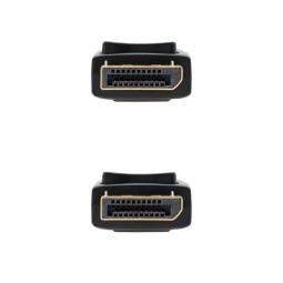 Cable displayport dp - m - dp - m nanocable negro 1.5 m