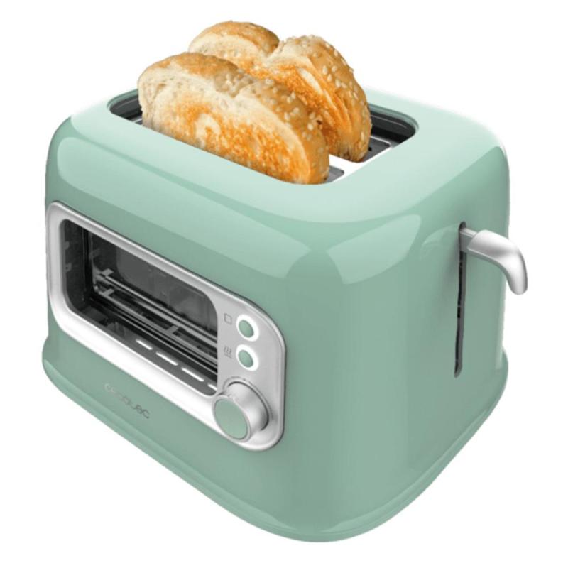 Tostadora vertical cecotec retrovision 700w verde